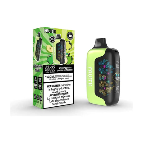 Fruitii 50K Disposable Vape - Green Apple Ice - Vapeshop Mania