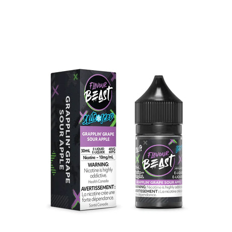 Grapplin' Grape Sour Apple Iced by Flavour Beast - Salt Nic Vape Juice - Vapeshop Mania
