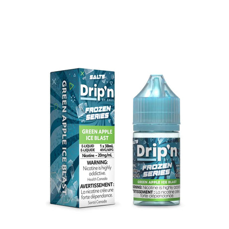 Shop Green Apple Ice Blast by Drip'n Envi Frozen - Salt Nic Vape Juice - at Vapeshop Mania