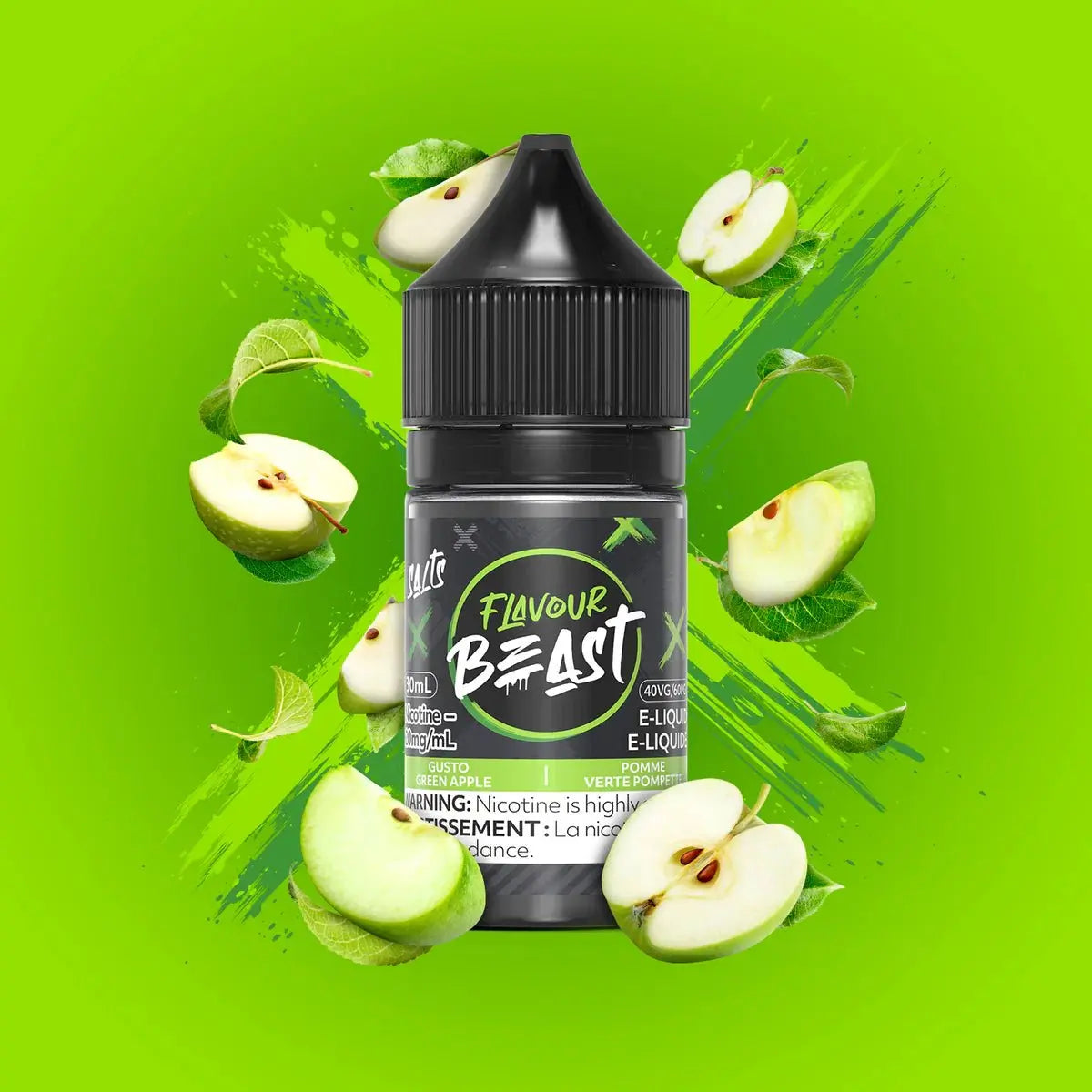 Gusto Green Apple by Flavour Beast - Salt Nic Vape Juice - Vapeshop Mania
