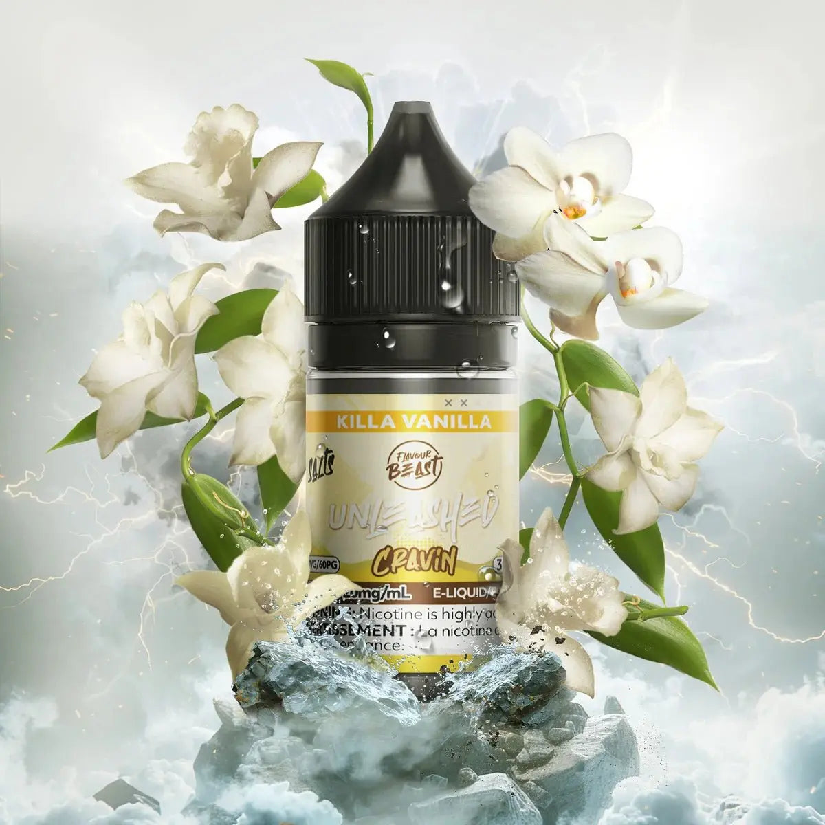 Killa Vanilla by Flavour Beast Unleashed Cravin - Salt Nic Vape Juice - Vapeshop Mania