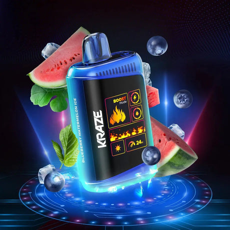 Kraze HD Mega 20K Disposable - Blueberry Watermelon Ice - Vapeshop Mania