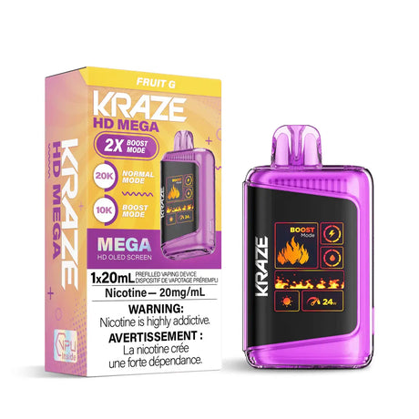 Kraze HD Mega 20K Disposable - Fruit G - Vapeshop Mania