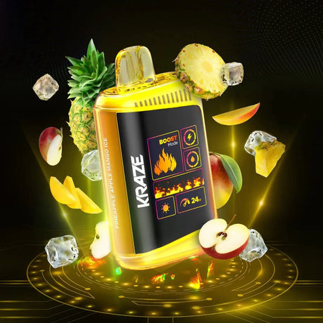 Kraze HD Mega 20K Disposable - Pineapple Apple Mango Ice - Vapeshop Mania