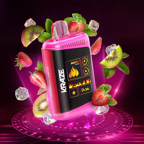 Kraze HD Mega 20K Disposable - Strawberry Kiwi Ice - Vapeshop Mania