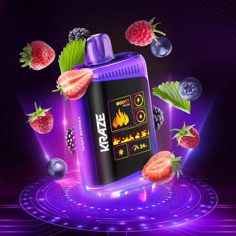 Kraze HD Mega 20K Disposable - Tangy Berries - Vapeshop Mania