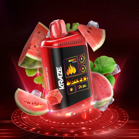 Kraze HD Mega 20K Disposable - Watermelon Ice - Vapeshop Mania