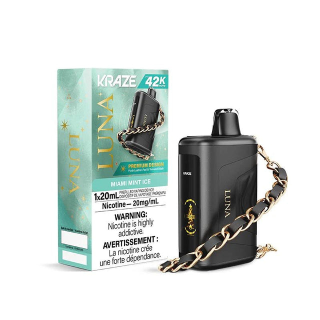 Shop Kraze Luna 42K Disposable - Miami Mint Ice - at Vapeshop Mania