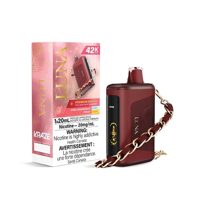 Shop Kraze Luna 42K Disposable - Pink Grapefruit Frost - at Vapeshop Mania