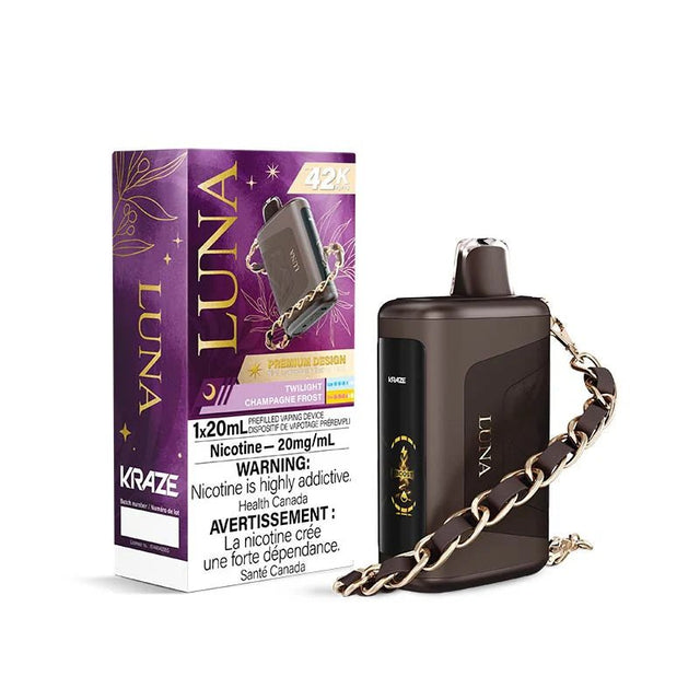 Shop Kraze Luna 42K Disposable - Twilight Champagne Frost - at Vapeshop Mania