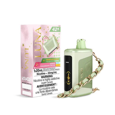Shop Kraze Luna Disposable - Serene Strawberry Kiwi Ice - at Vapeshop Mania