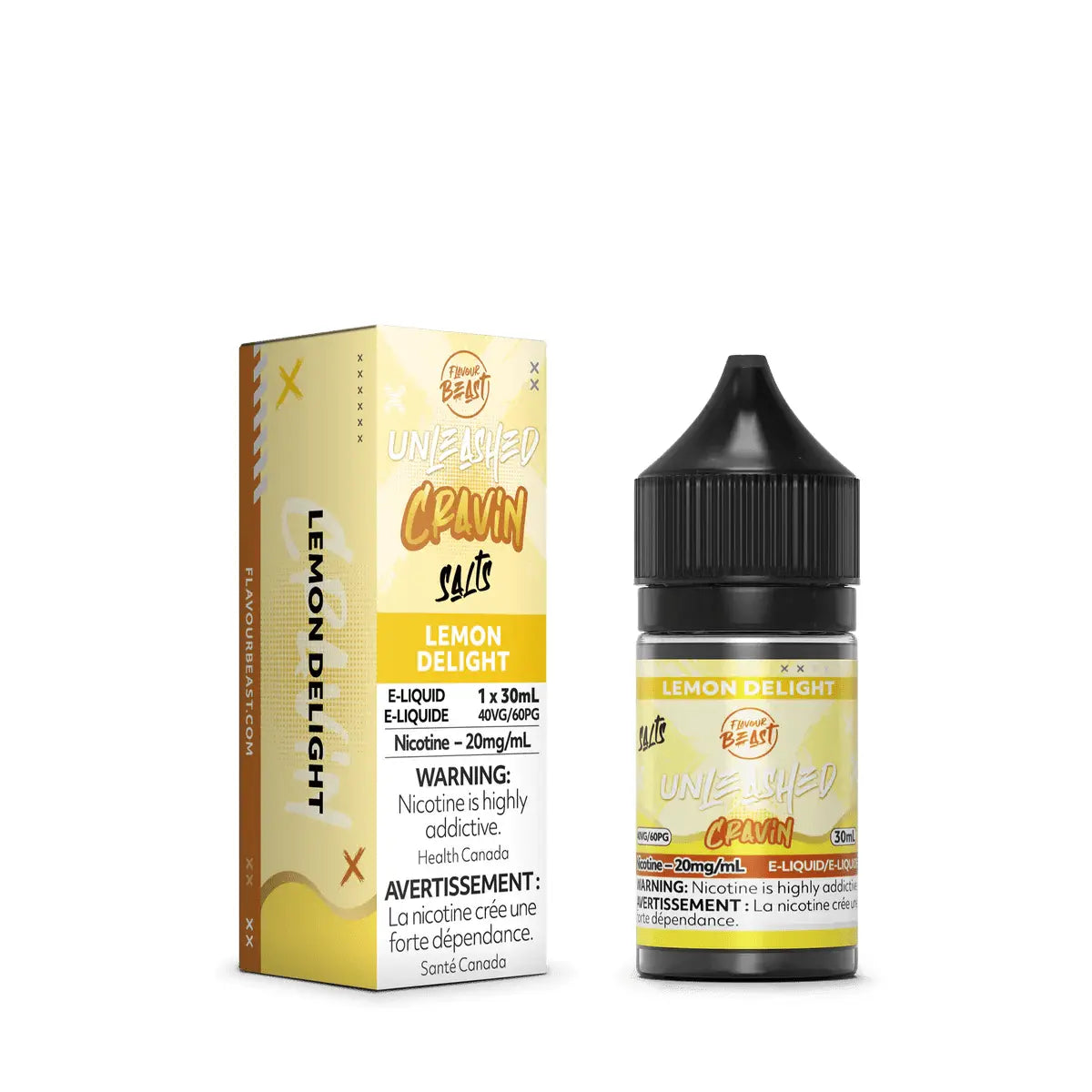 Lemon Delight by Flavour Beast Unleashed Cravin - Salt Nic Vape Juice - Vapeshop Mania