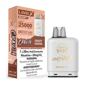 Level X Flavour Beast Boost 25K Pod 20ml - Crazy Cocoa - Vapeshop Mania