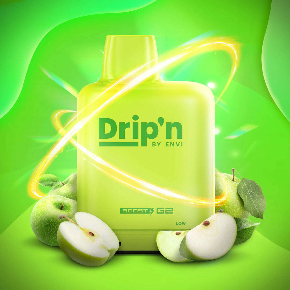 Level X Drip'n Boost 25K Pod 20ml - Green Apple - Vapeshop Mania