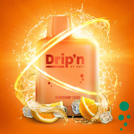 Level X Drip'n Boost 25K Pod 20ml - Orange Fizz - Vapeshop Mania