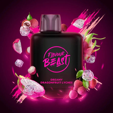Level X Flavour Beast Boost 25K Pod 20ml - Dreamy Dragonfruit Lychee (Iced) - Vapeshop Mania
