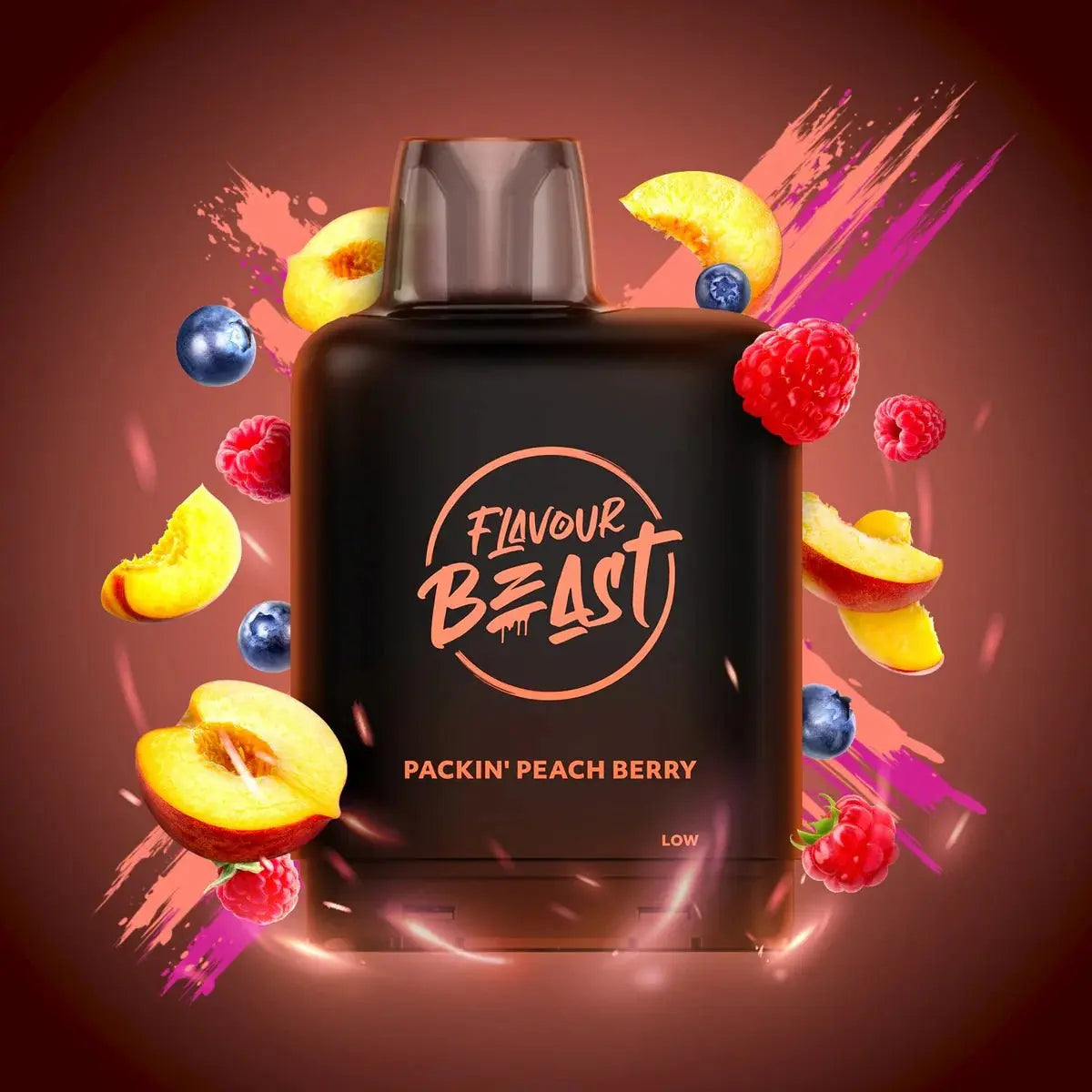 Level X Flavour Beast Boost 25K Pod 20ml - Packin' Peach Berry - Vapeshop Mania