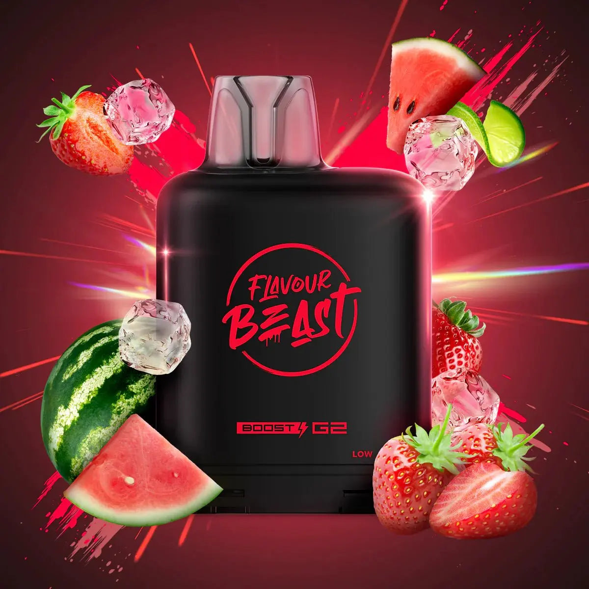 Level X Flavour Beast Boost 25K Pod 20ml - Savage Strawberry Watermelon (Iced) - Vapeshop Mania