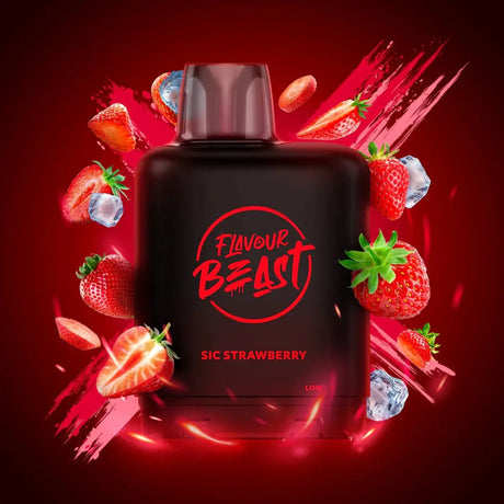 Level X Flavour Beast Boost 25K Pod 20ml - Sic Strawberry (Iced) - Vapeshop Mania