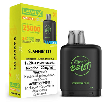 Level X Flavour Beast Boost 25K Pod 20ml - Slammin' STS (Iced) - Vapeshop Mania