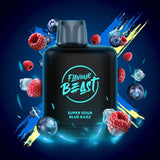 Level X Flavour Beast Boost 25K Pod 20ml - Super Sour Blue Razz (Iced) - Vapeshop Mania