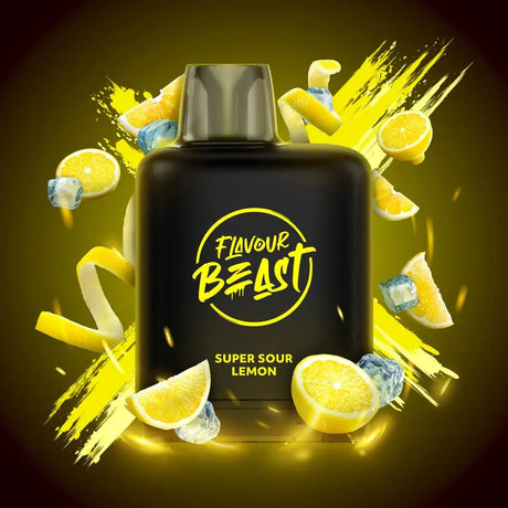 Level X Flavour Beast Boost 25K Pod 20ml - Super Sour Lemon (Iced) - Vapeshop Mania