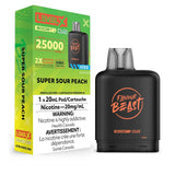 Level X Flavour Beast Boost 25K Pod 20ml - Super Sour Peach (Iced) - Vapeshop Mania