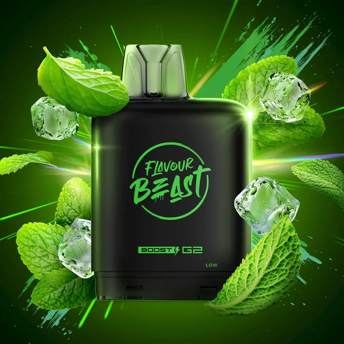 Level X Flavour Beast Boost 25K Pod 20ml - Super Spearmint (Iced) - Vapeshop Mania