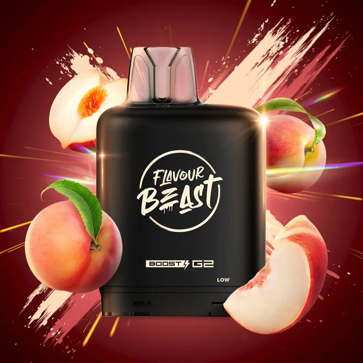Level X Flavour Beast Boost 25K Pod 20ml - Wicked White Peach - Vapeshop Mania