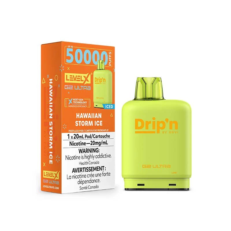 Shop Level X Flavour Beast Drip'n Ultra 50K Pod 20ml - Hawaiian Storm Ice - at Vapeshop Mania