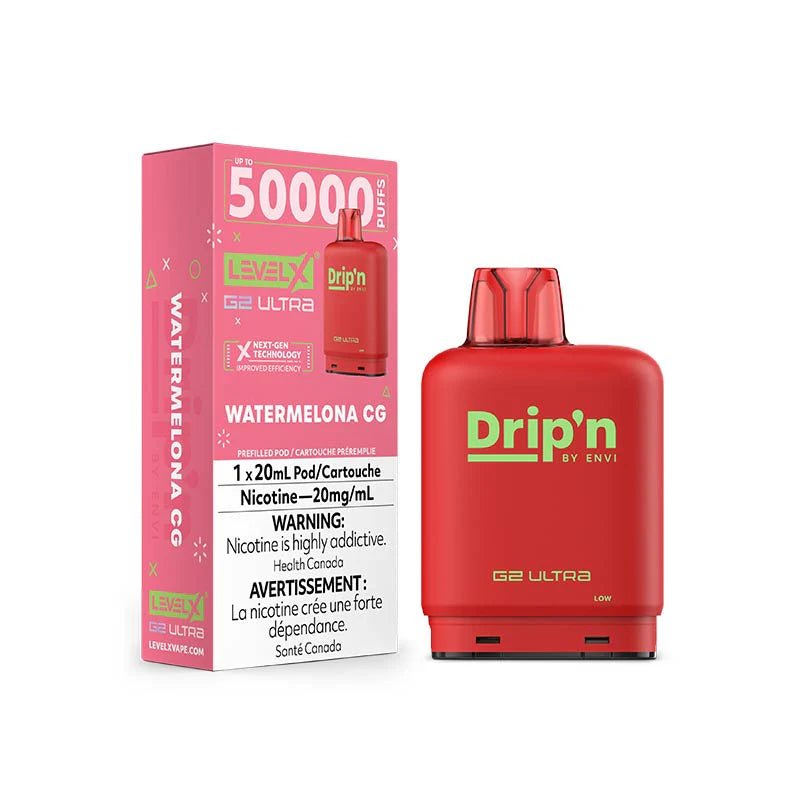 Shop Level X Flavour Beast Drip'n Ultra 50K Pod 20ml - Watermelona CG - at Vapeshop Mania