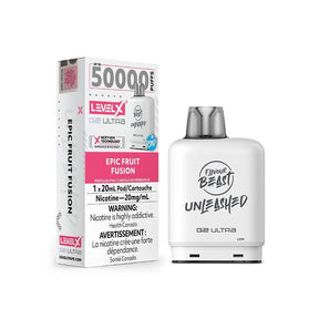 Shop Level X Flavour Beast Unleashed Ultra 50K Pod 20ml - Epic Fruit Fusion Iced - at Vapeshop Mania