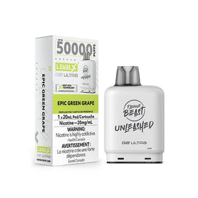 Shop Level X Flavour Beast Unleashed Ultra 50K Pod 20ml - Epic Green Grape - at Vapeshop Mania