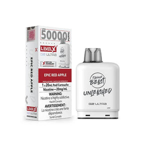 Shop Level X Flavour Beast Unleashed Ultra 50K Pod 20ml - Epic Red Apple - at Vapeshop Mania
