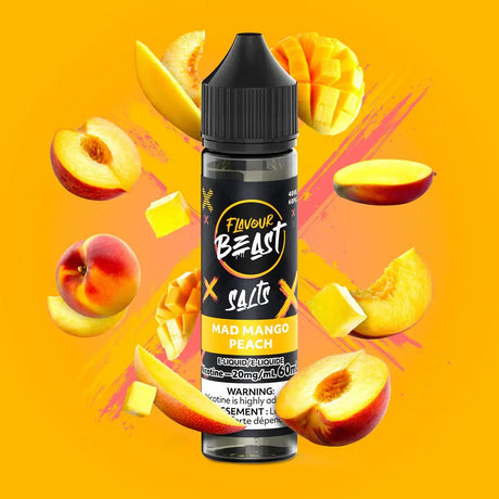 Mad Mango Peach by Flavour Beast - Salt Nic Vape Juice - Vapeshop Mania