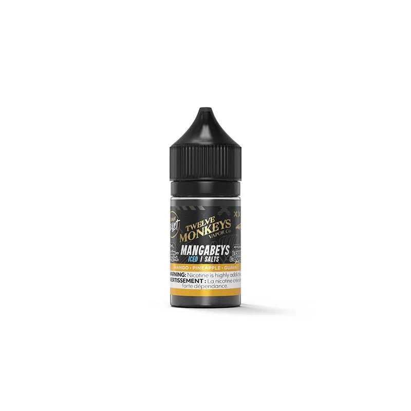 Shop Mangabeys Iced by Flavour Beast X 12 Monkeys - Salt Nic Vape Juice - at Vapeshop Mania