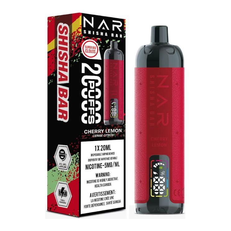 Nar Shisha Bar 20K Disposable - Cherry Lemon - Vapeshop Mania
