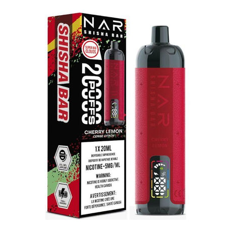 Nar Shisha Bar 20K Disposable - Cherry Lemon - Vapeshop Mania