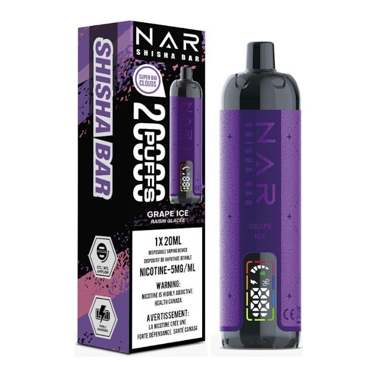 Nar Shisha Bar 20K Disposable - Grape Ice - Vapeshop Mania
