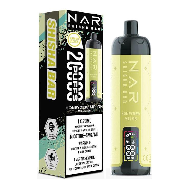 Nar Shisha Bar 20K Disposable - Honeydew Melon - Vapeshop Mania