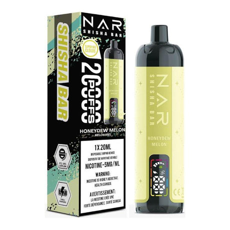 Nar Shisha Bar 20K Disposable - Honeydew Melon - Vapeshop Mania