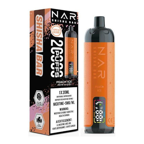 Nar Shisha Bar 20K Disposable - Peach Ice - Vapeshop Mania