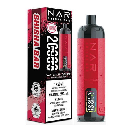 Nar Shisha Bar 20K Disposable - Watermelon Ice - Vapeshop Mania