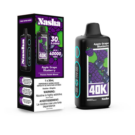 Shop Nasha 40K Disposable - Apple Grape Blueberry - at Vapeshop Mania