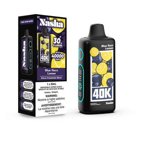 Shop Nasha 40K Disposable - Blue Razz Lemonade - at Vapeshop Mania