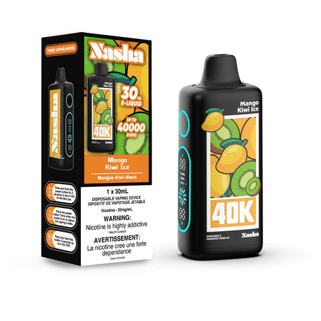 Shop Nasha 40K Disposable - Mango Kiwi Ice - at Vapeshop Mania