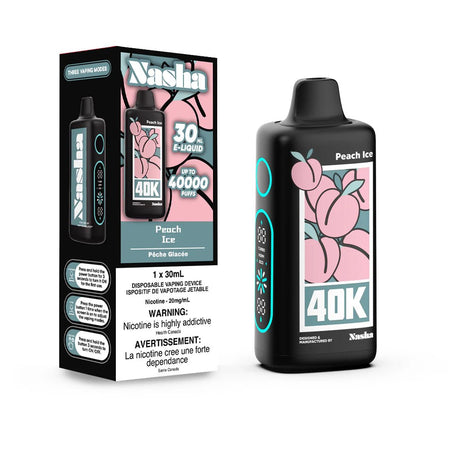 Shop Nasha 40K Disposable - Peach Ice - at Vapeshop Mania