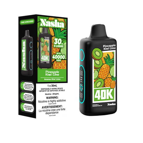 Shop Nasha 40K Disposable - Pineapple Kiwi Lime - at Vapeshop Mania