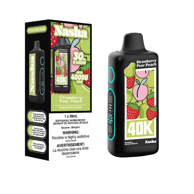 Shop Nasha 40K Disposable - Strawberry Pear Peach - at Vapeshop Mania