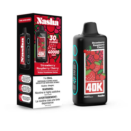Shop Nasha 40K Disposable - Strawberry Raspberry Cherry - at Vapeshop Mania